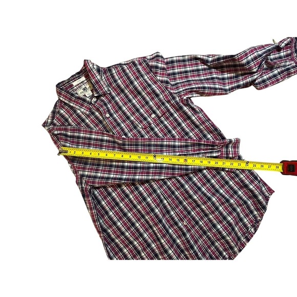 Club Room Men's‎ Plaid Long Sleeve Button Down Shirt 100% Cotton Large Fitted - Picture 6 of 6